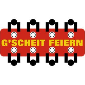 Logo g'scheit feiern