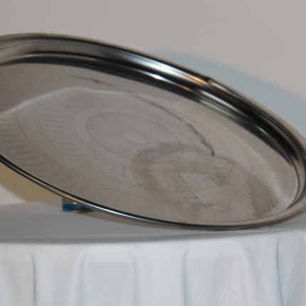 Buffettablett rund, silber 70cm ø