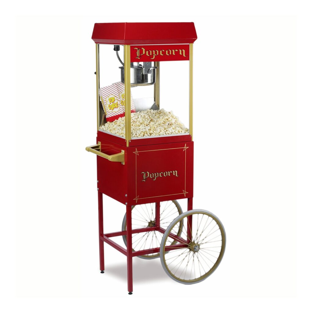 Popcornmaschine schiebbar