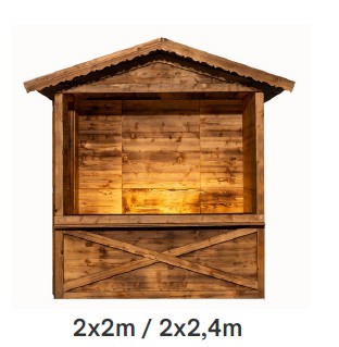 Giebeldachhütte 2 x 2m