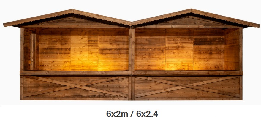 Giebeldachhütte 6 x 2m