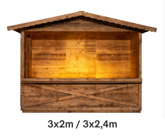 Giebeldachhütte 3 x 2m